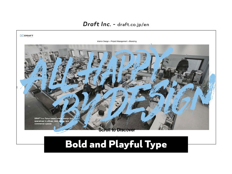 Ten Web Design Trends Worth Keeping or Ditching image 2016 Design Trends - Bold and PLayful Type