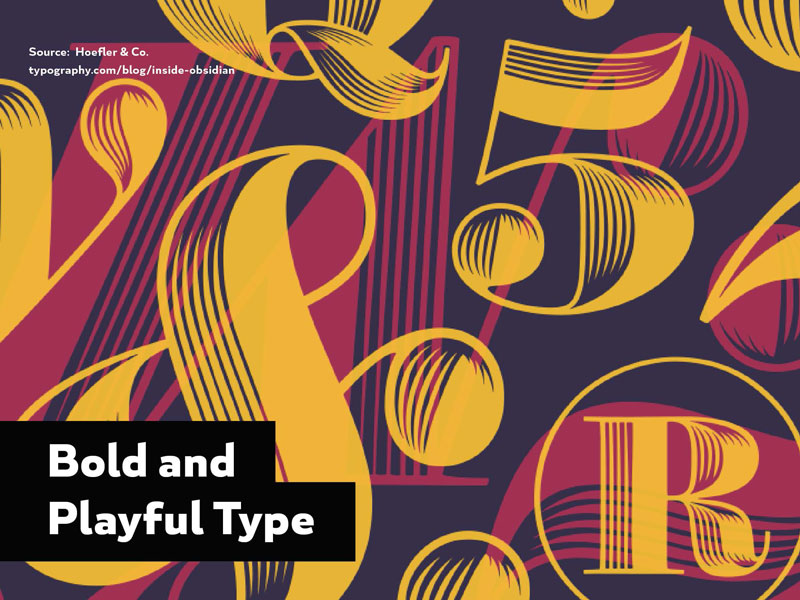 Ten Web Design Trends Worth Keeping or Ditching image 2016 Design Trends - Bold and Playful Type 1
