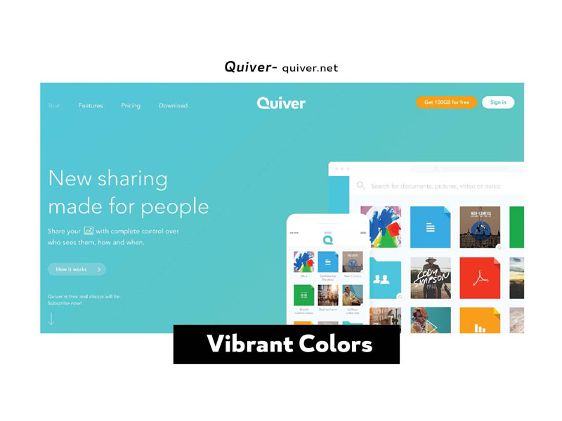 Ten Web Design Trends Worth Keeping or Ditching image 2016 Design Trends - Vibrant COlors2