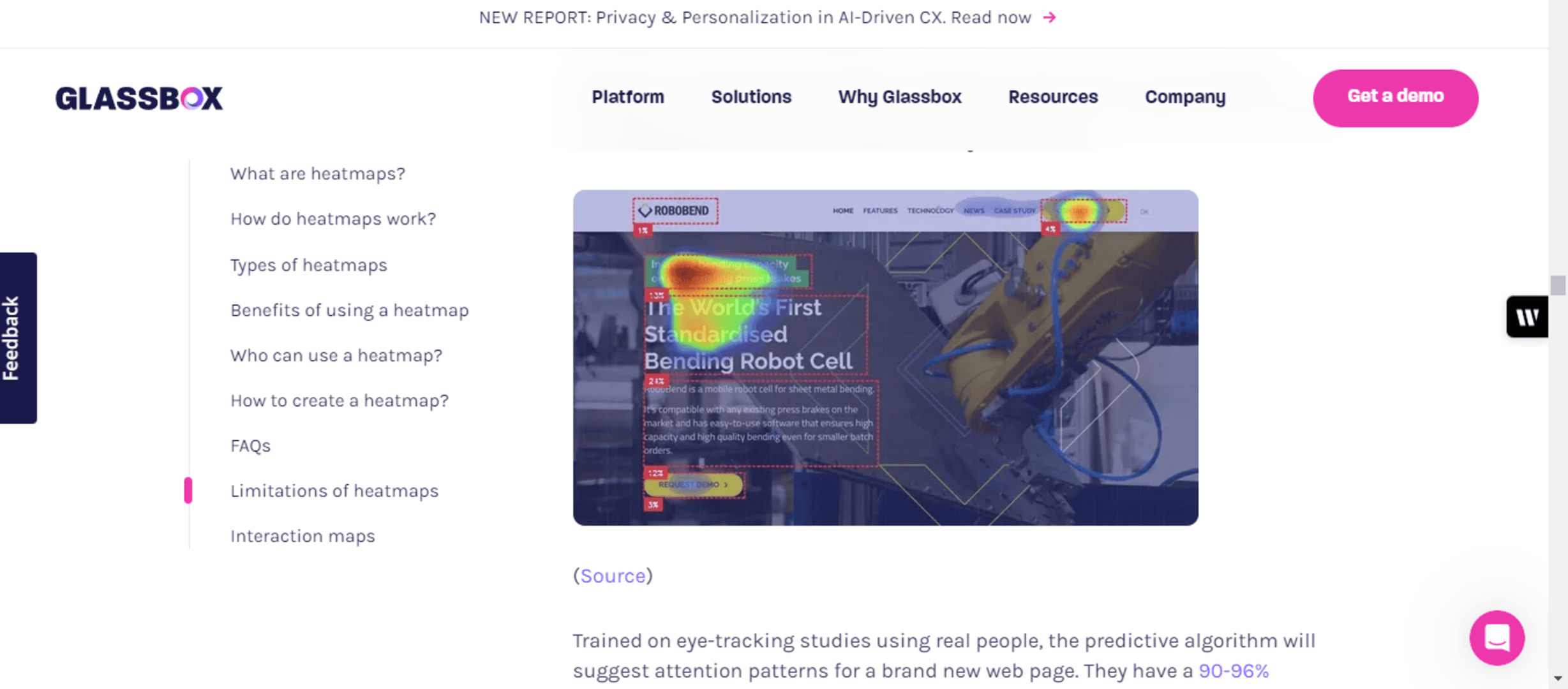 Visual Content Guide: Your Audience Engagement image Heat map example.
