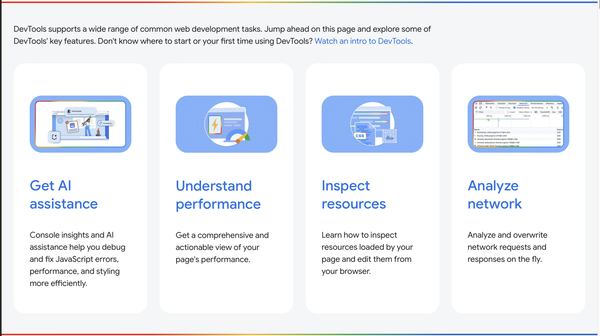 The Ultimate Guide to Responsive Web Design: 2026 Updates image An image showing how Chrome DevTools support a wide range of web development functions.