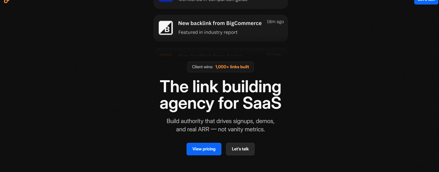 SaaS Link Building Agencies In: What Small Businesses Get image SaaSBacklinks