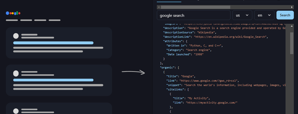 Serper.dev screenshot