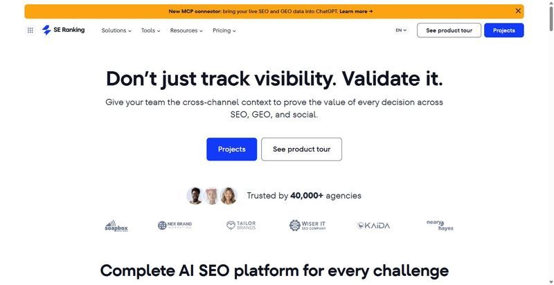 Discover 6 Best Competitor Analysis Tools for Agencies in 2026 - Cube Creative Design | Digital Marketing image SE Ranking screenshot