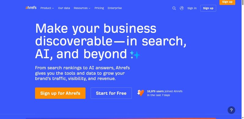 Discover 6 Best Competitor Analysis Tools for Agencies in 2026 - Cube Creative Design | Digital Marketing image Ahrefs screenshot