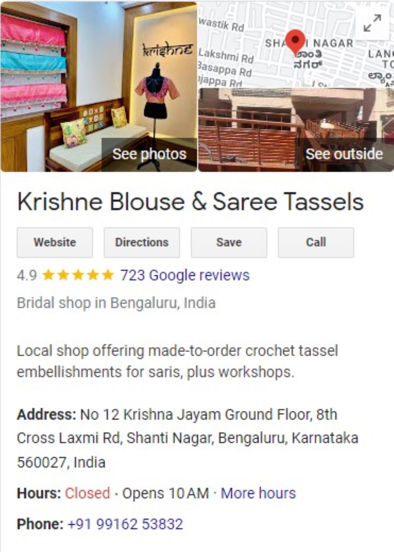 Claim Your Places in Bing: Tactics That Pay for Themselves image Google Business Profile for Krishne Tassels