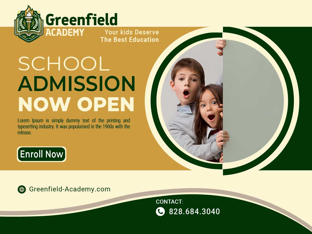 What's Best for Private Schools?: Postcard Vs. Digital image Private School Education Postcard Example for Greenfield Academy: The Benefits of Postcards for Private School Marketing
