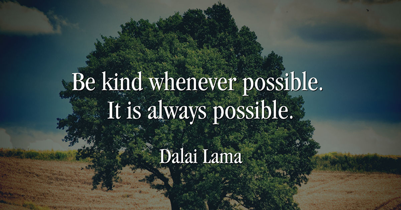 31 Quotes for When Motivation Runs Out image Be kind whenever possible. It is always possible. -Dalai Lama